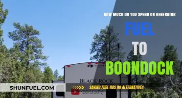The Cost of Generator Fuel for Boondocking