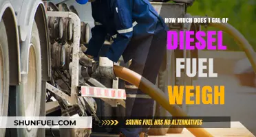 Diesel Fuel Weight: Gallon to Pound Conversion