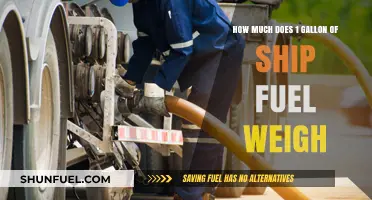 The Weight of Ship Fuel: One Gallon
