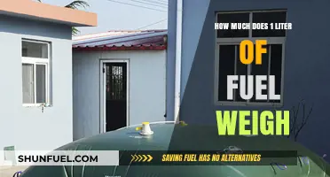 The Weight of Fuel: 1 Liter's Impact