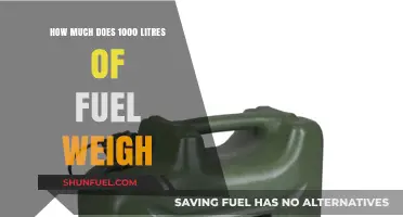 The Weight of Fuel: 1000 Liters Explored