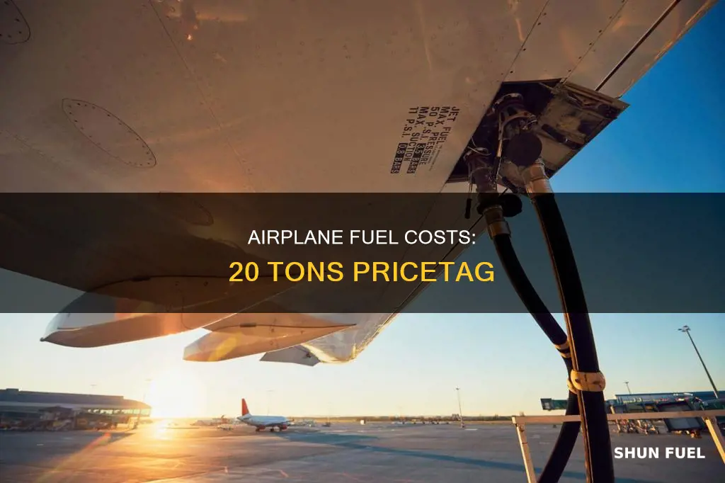 how much does 20 tons of airplane fuel cost