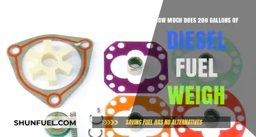 Diesel Weight: 200 Gallons of Fuel Weighs How Much?