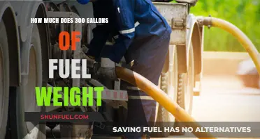 The Weight of 300 Gallons of Fuel: How Much?