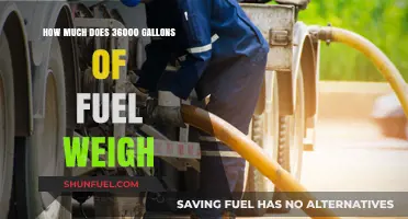 The Weight of 36,000 Gallons of Fuel: A Quick Guide