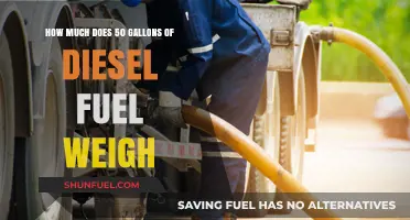 Diesel Weight: 50 Gallons of Fuel