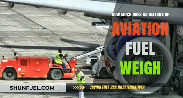 Aviation Fuel Weight: 55 Gallons Equals?