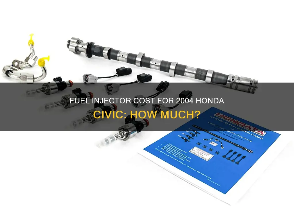how much does a 2004 honda civic fuel injector cost
