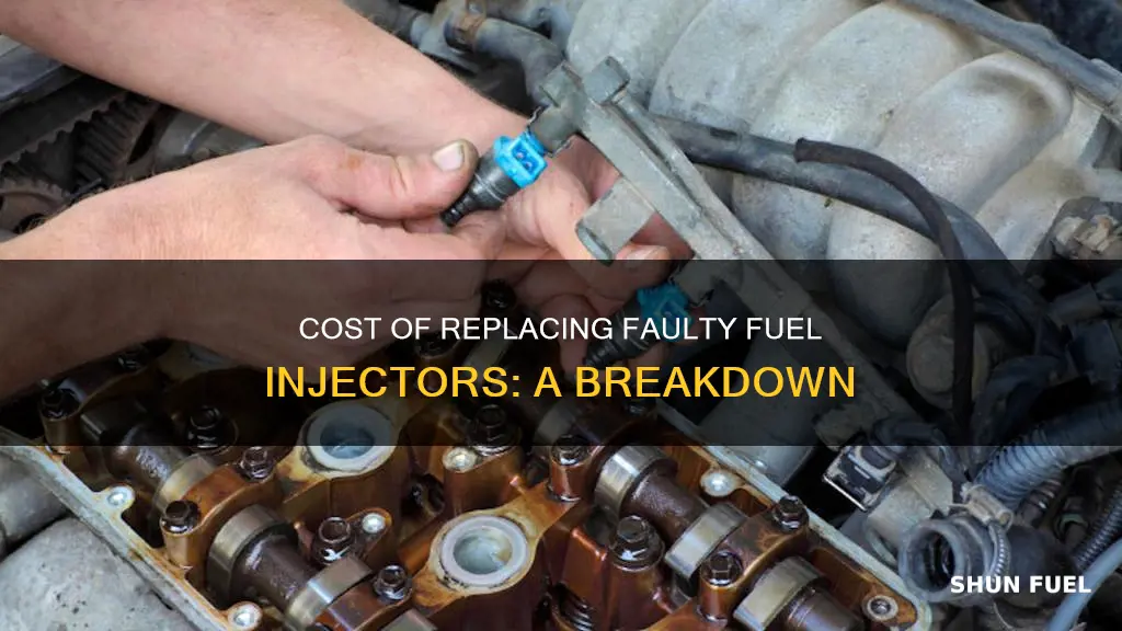 how much does a bad fuel injectors to replace