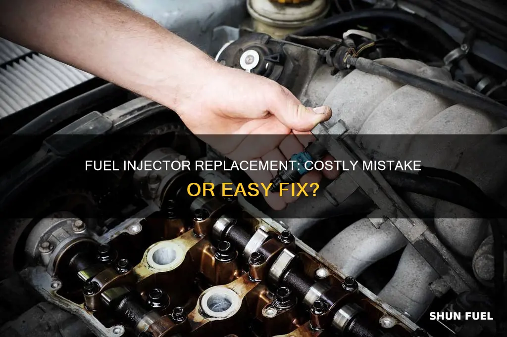 how much does a bad fuel injectors to replace