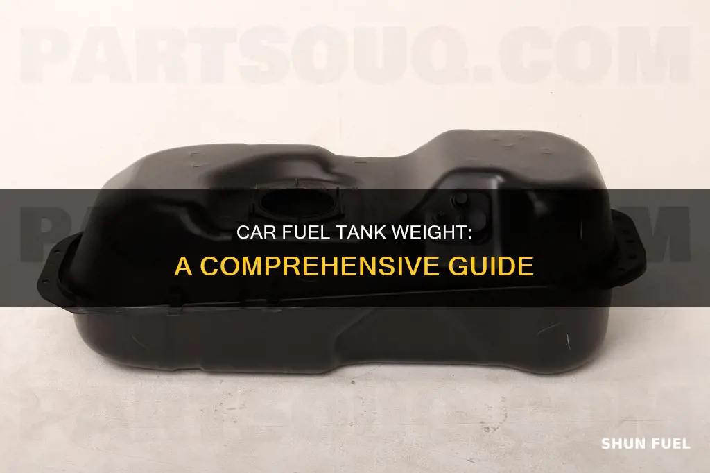 how much does a car fuel tank weigh