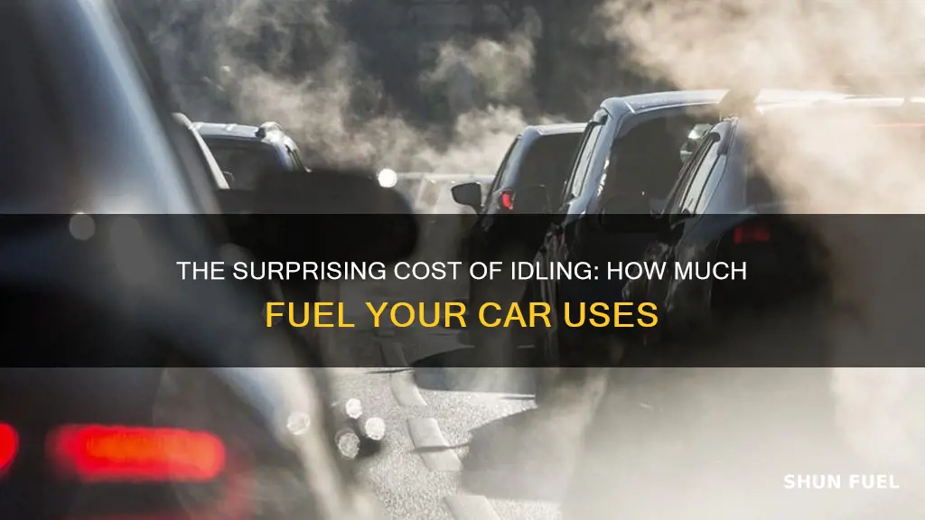 how much does a car use in fuel idling