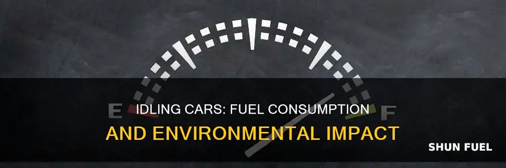 how much does a car use in fuel idling