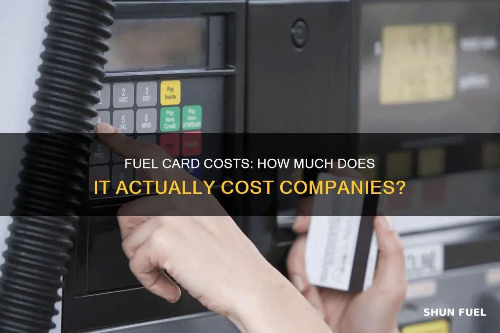 how much does a company fuel card cost