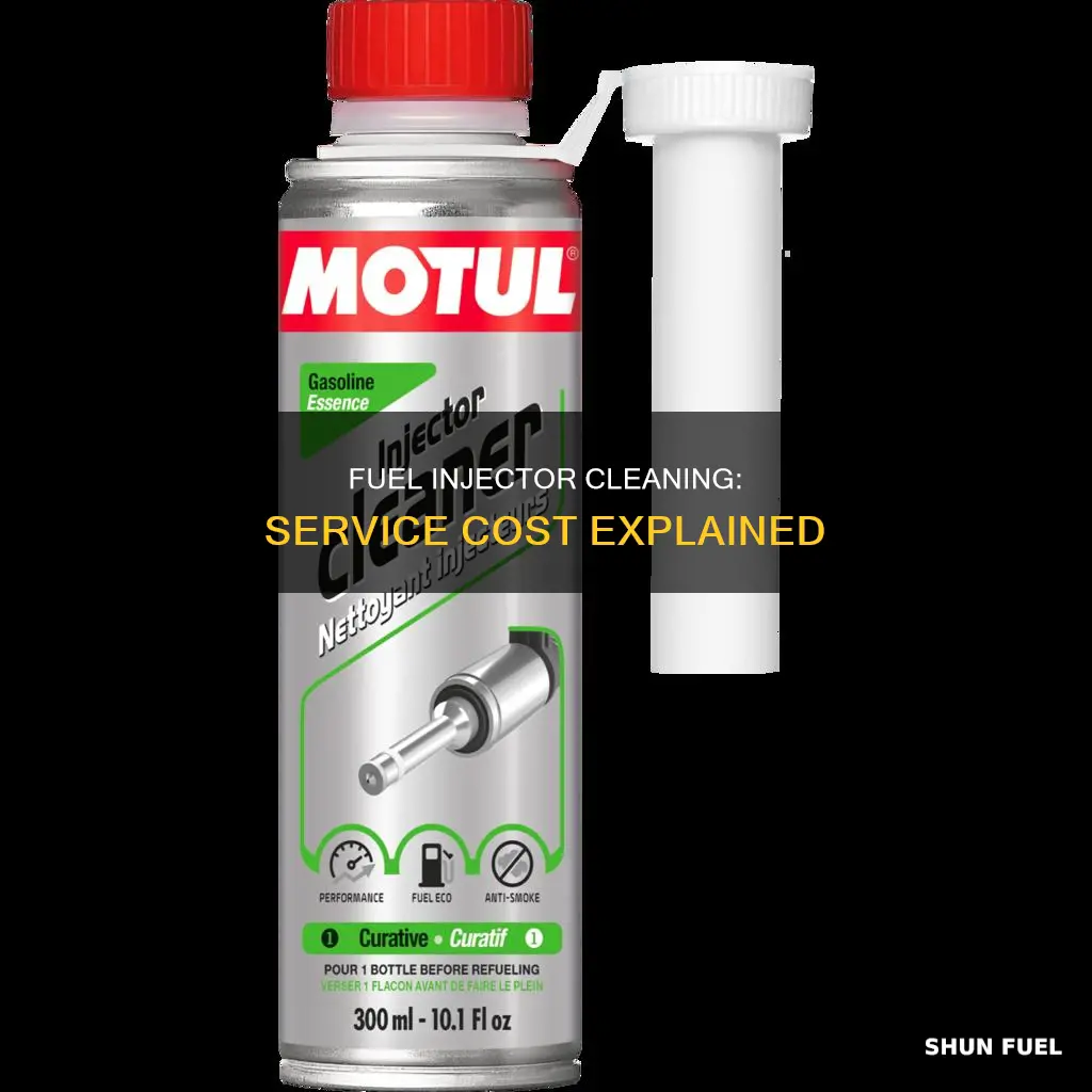 how much does a fuel injector cleaning service cost