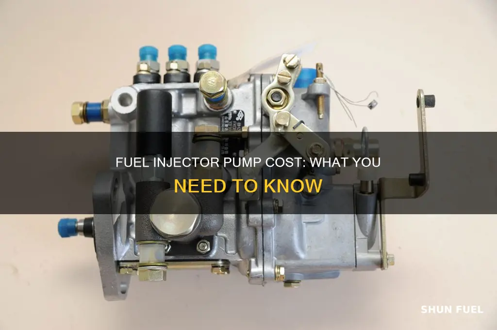 how much does a fuel injector pump cost