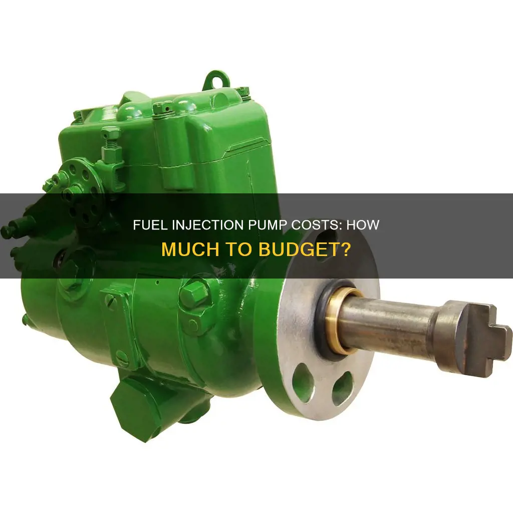how much does a fuel injjection pump cost