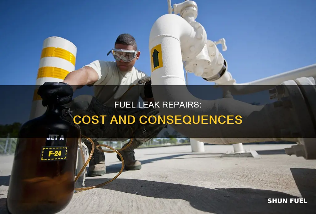how much does a fuel leak cost to fix
