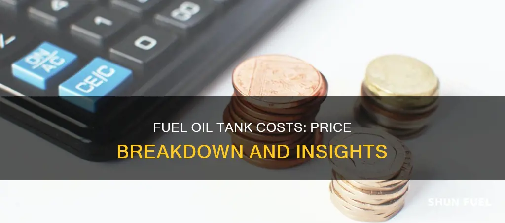 how much does a fuel oil tank cost