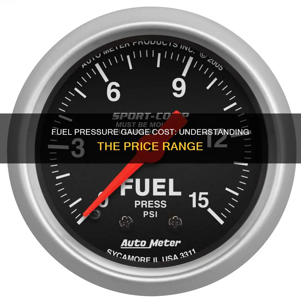 how much does a fuel pressure gauge cost