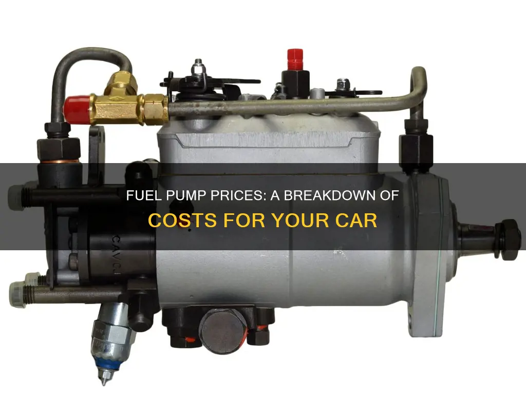 how much does a fuel pump cost for a car