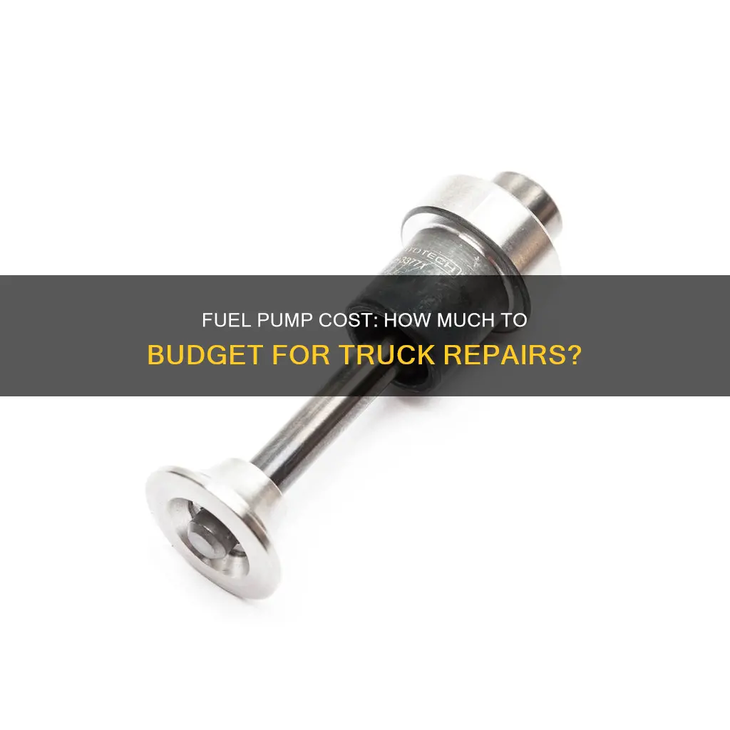 how much does a fuel pump cost for a truck