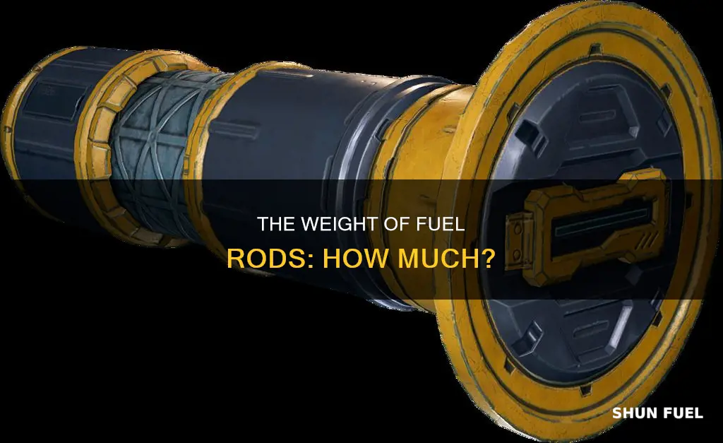 how much does a fuel rod weigh
