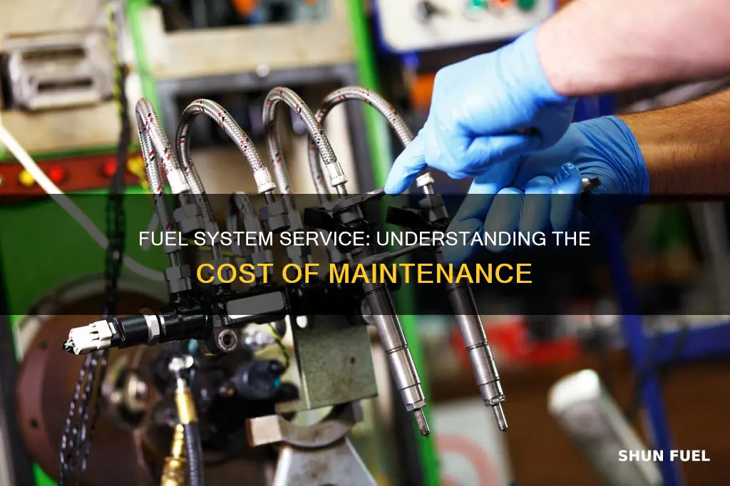 how much does a fuel system service cost