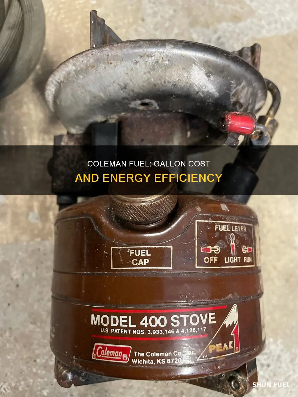 how much does a gallon of coleman fuel cost