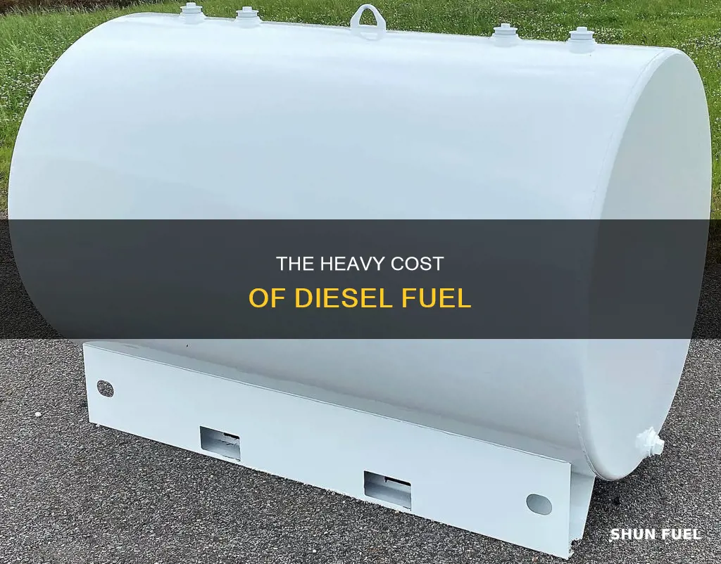 how much does a gallon of diesel fuel way