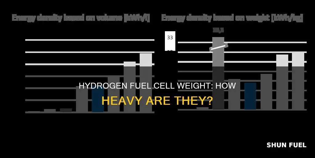 how much does a hydrogen fuel cell weigh