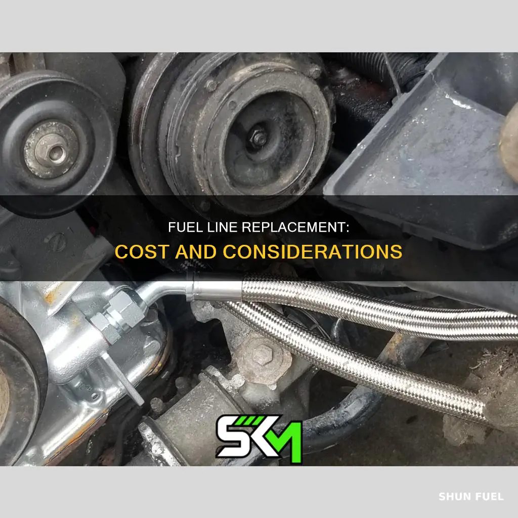 how much does a new fuel line cost
