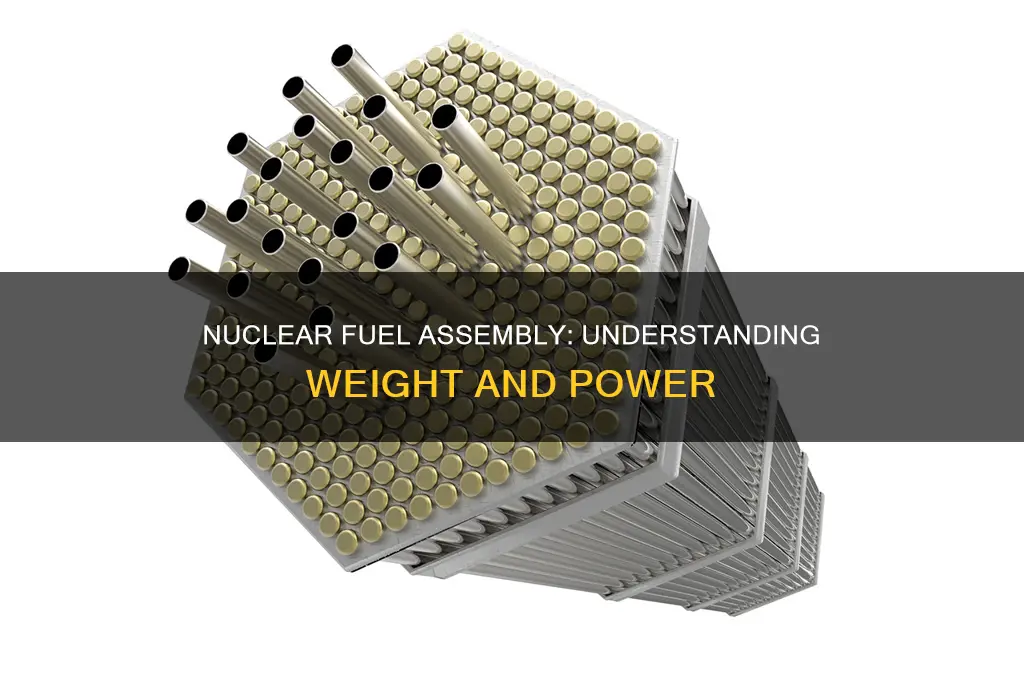 how much does a nuclear fuel assembly weigh