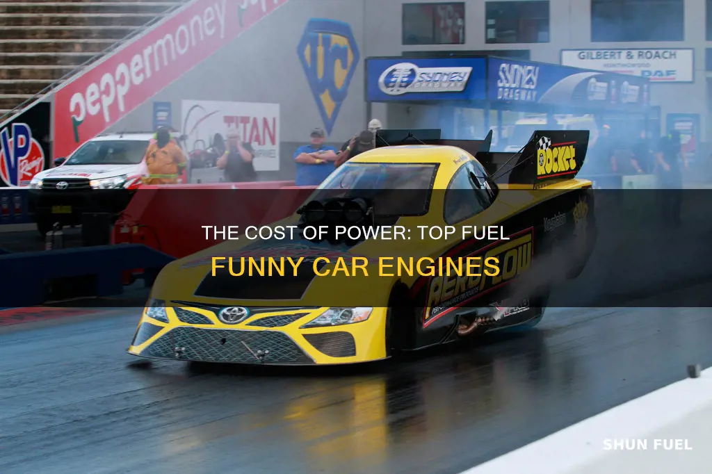 how much does a top fuel funny car engine cost