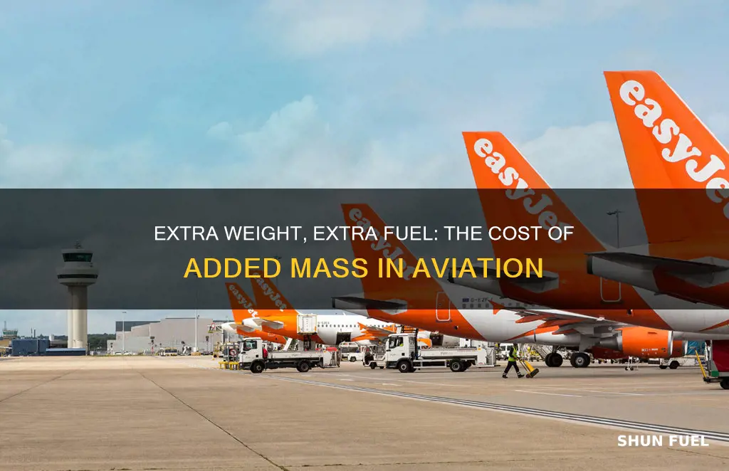 how much does added weight cost in airplane fuel