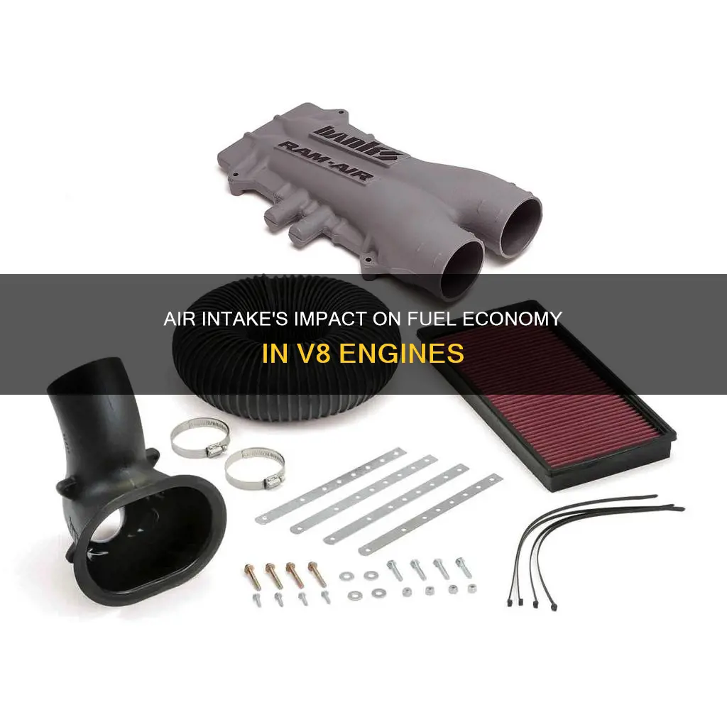 how much does air intake affect fuel economy v8