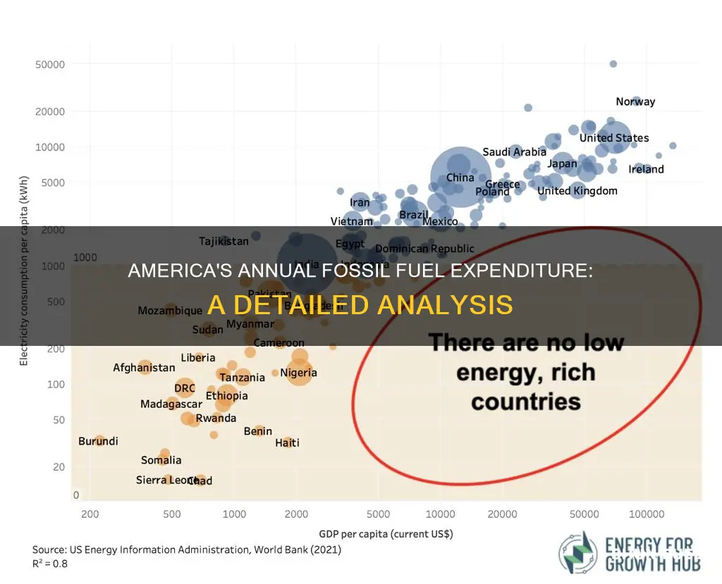 how much does america spend on fossil fuels per year