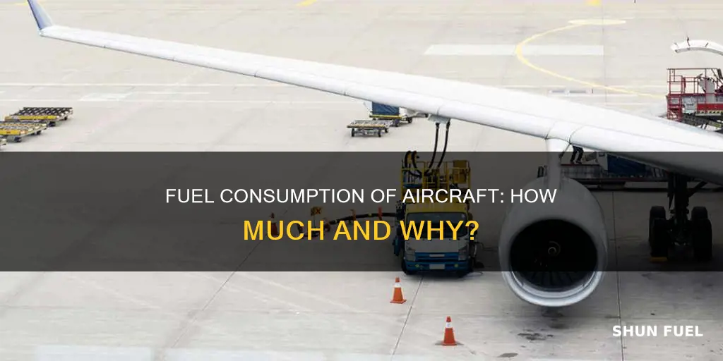 how much does an aeroplance consume fuel