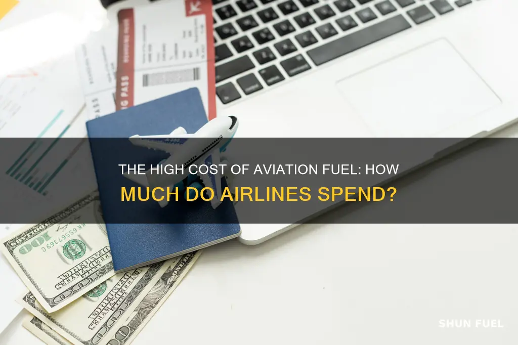 how much does an airline spend on fuel