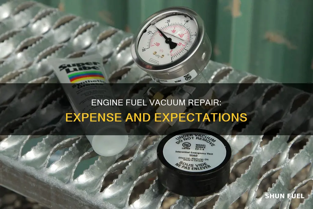 how much does an engine fuel vacuum repair cost