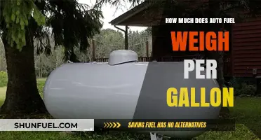 Auto Fuel Weight: Gallon-Wise Calculations