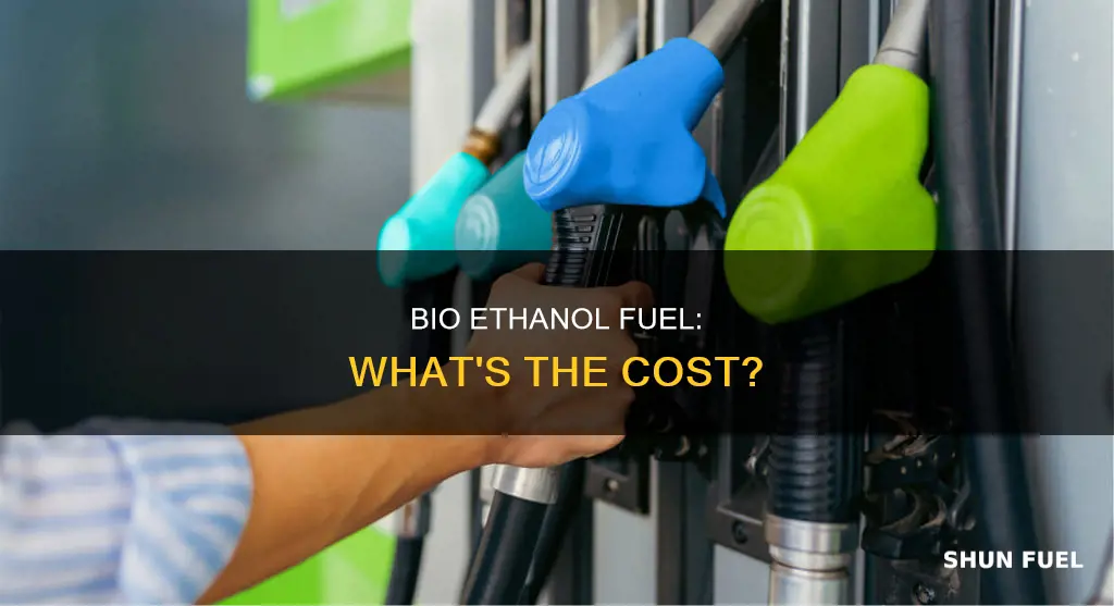 how much does bio ethanol fuel cost