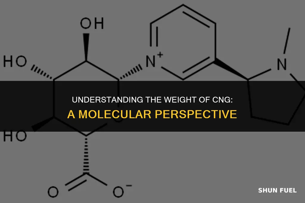 how much does cng weigh moles