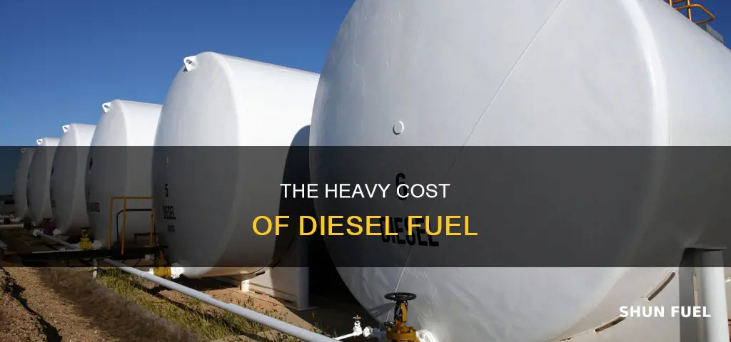how much does diesel fuel way