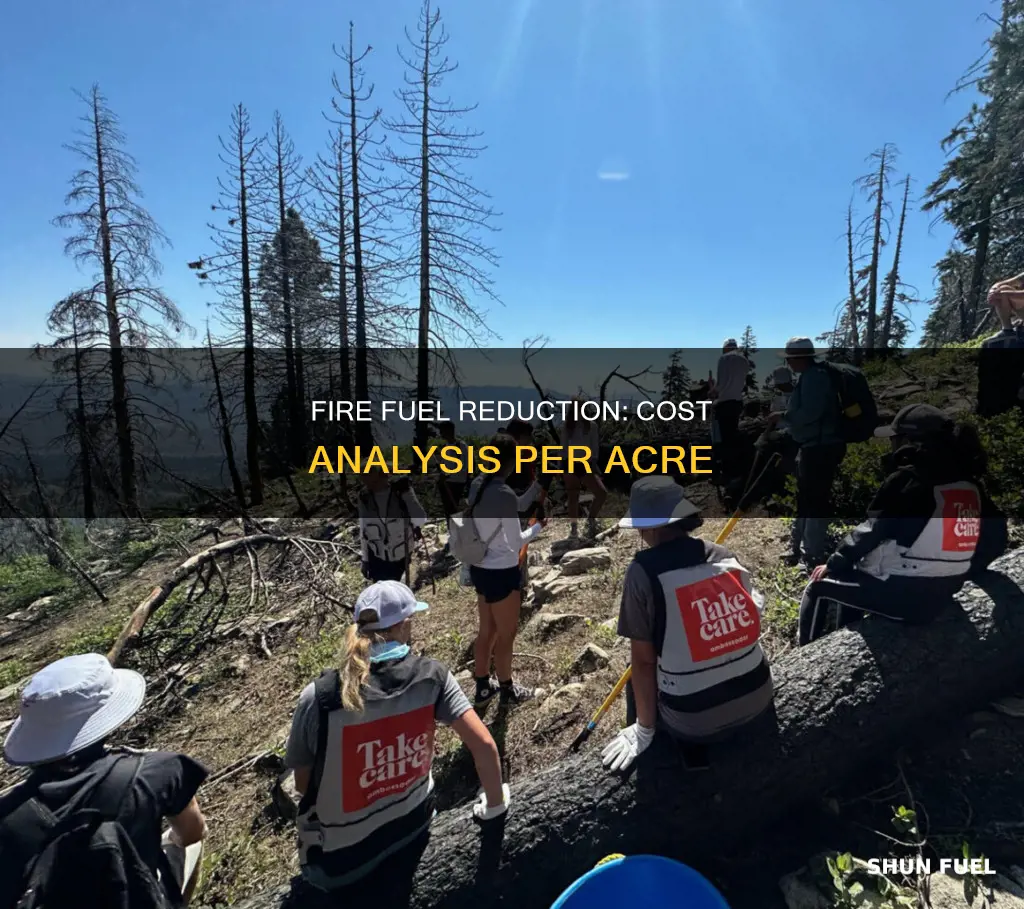 how much does fire fuel reduction cost per acre