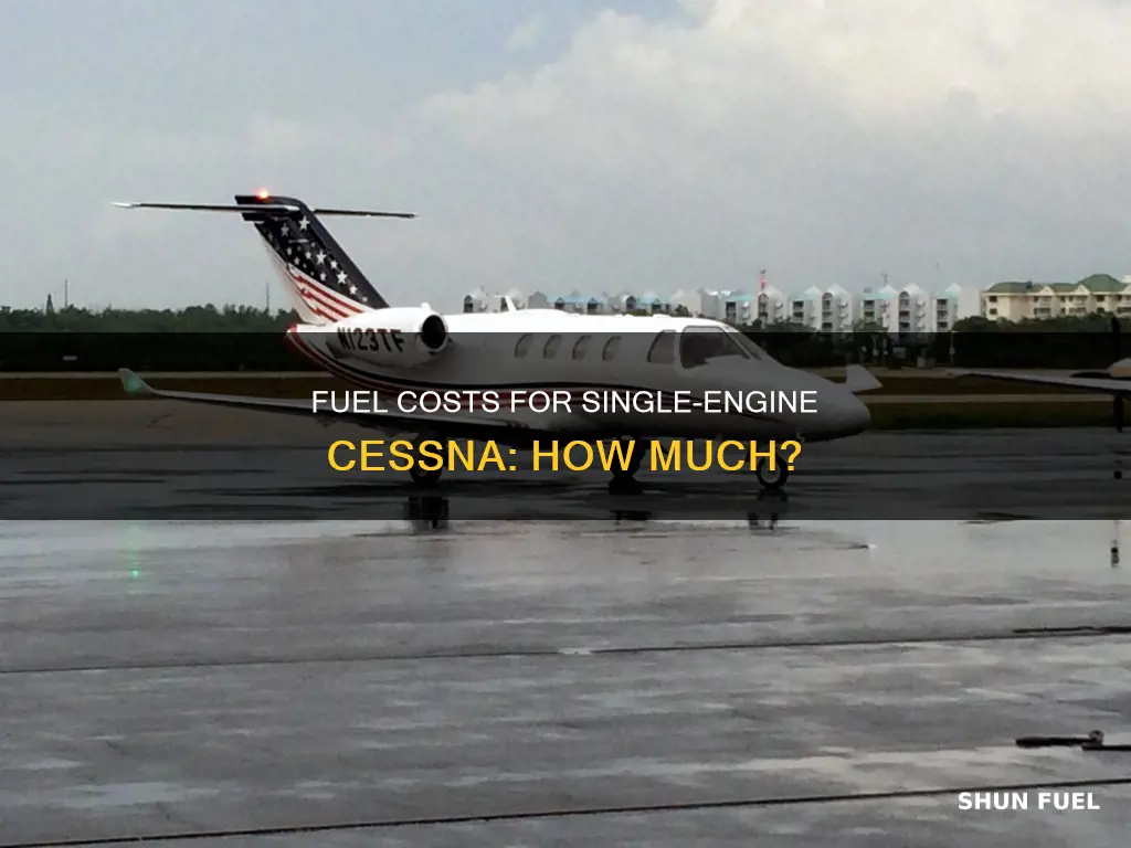 how much does fuel cost for a single engine sesna
