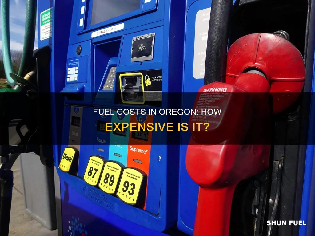 how much does fuel cost in oregon