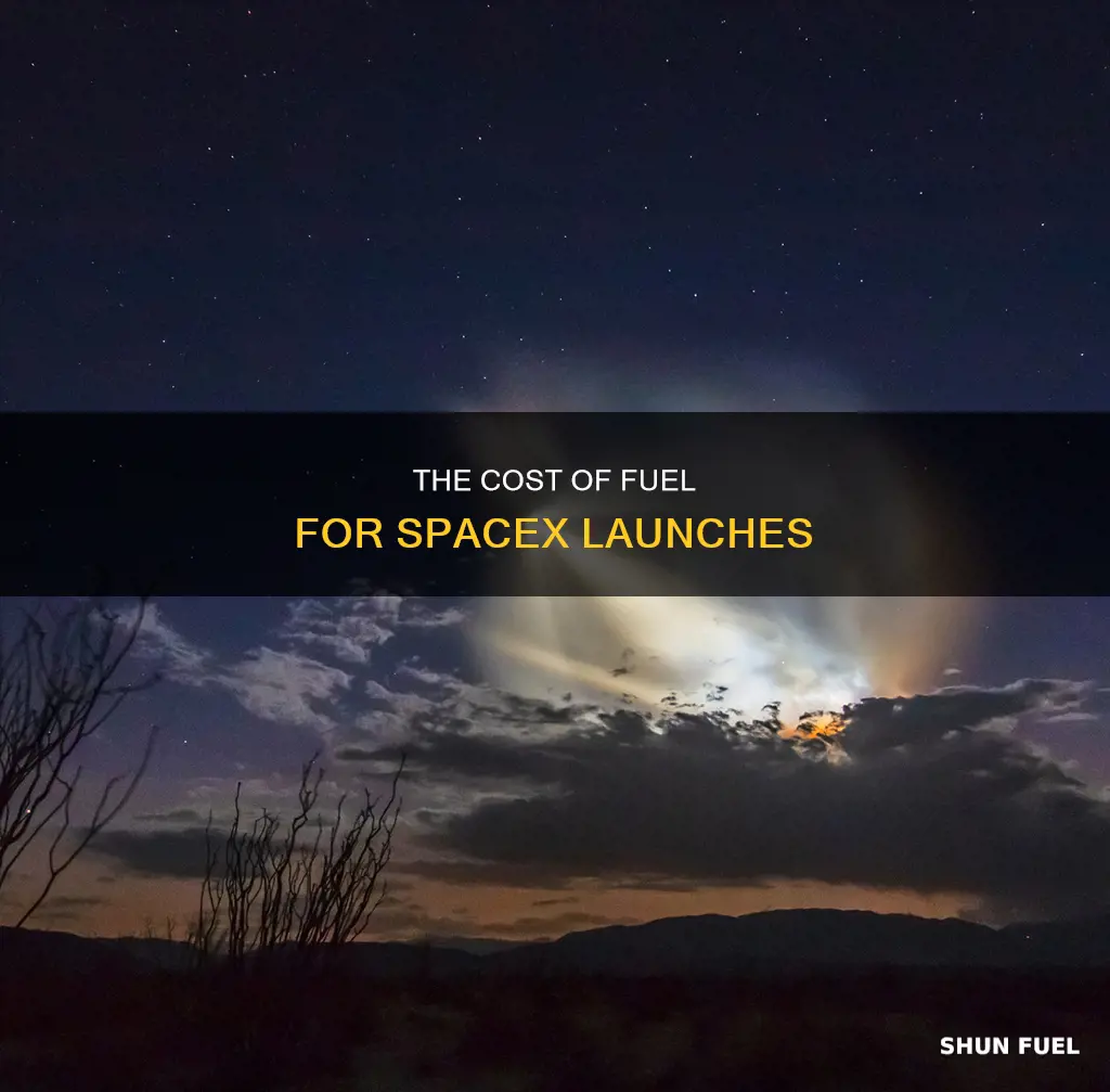 how much does fuel cost spacex per launch