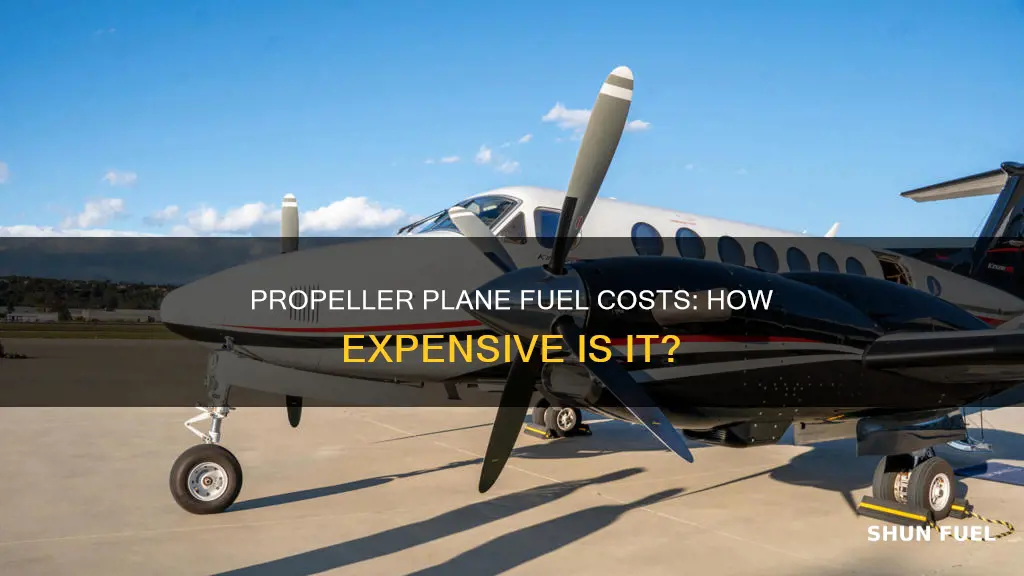 how much does fuel for a propeller plane cost