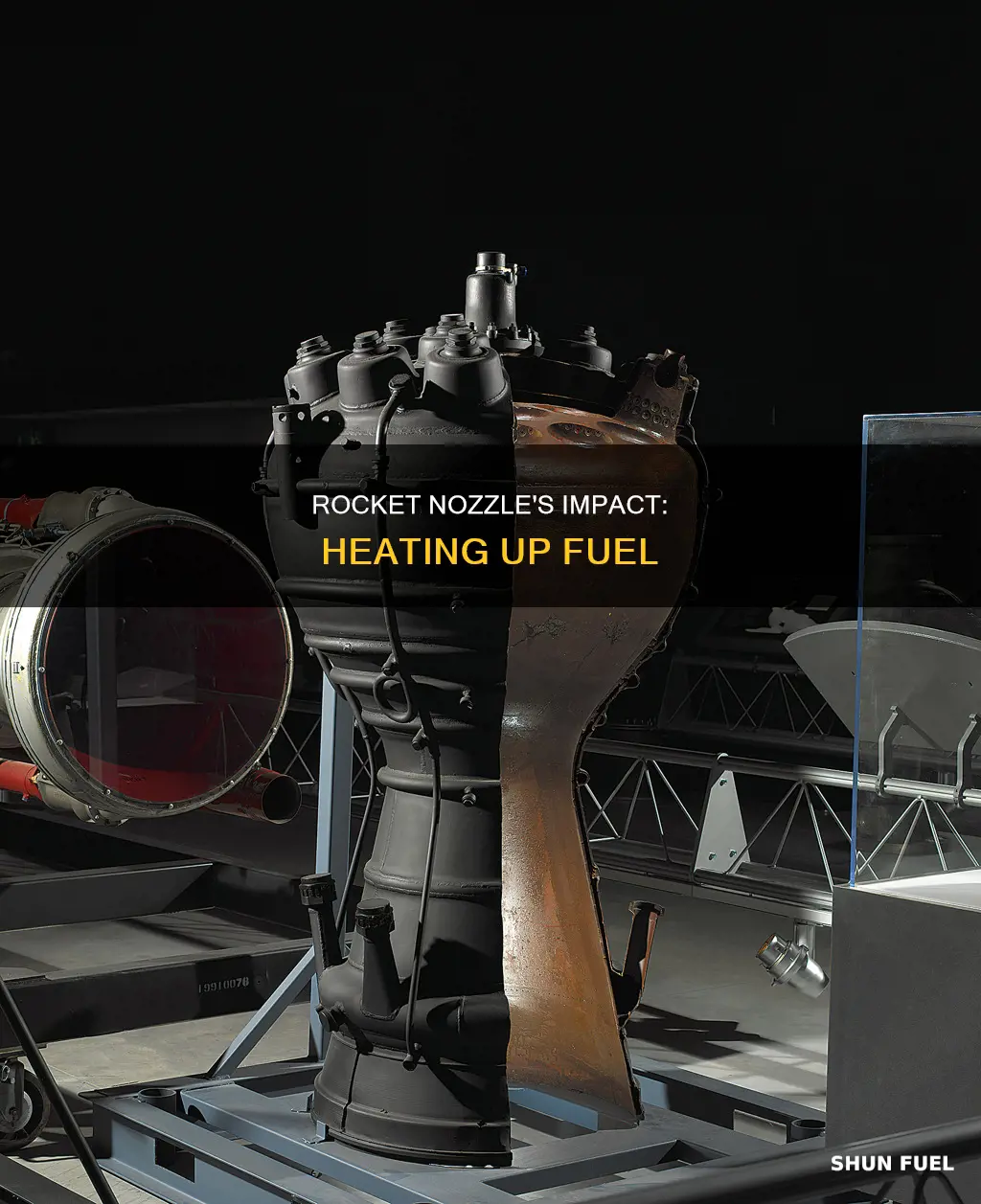 how much does fuel get heated up by rocket nozzle